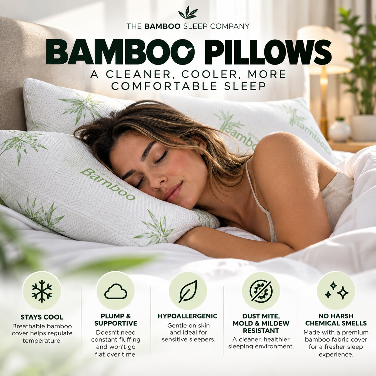 Bamboo Cloud Pillow 2-Pack