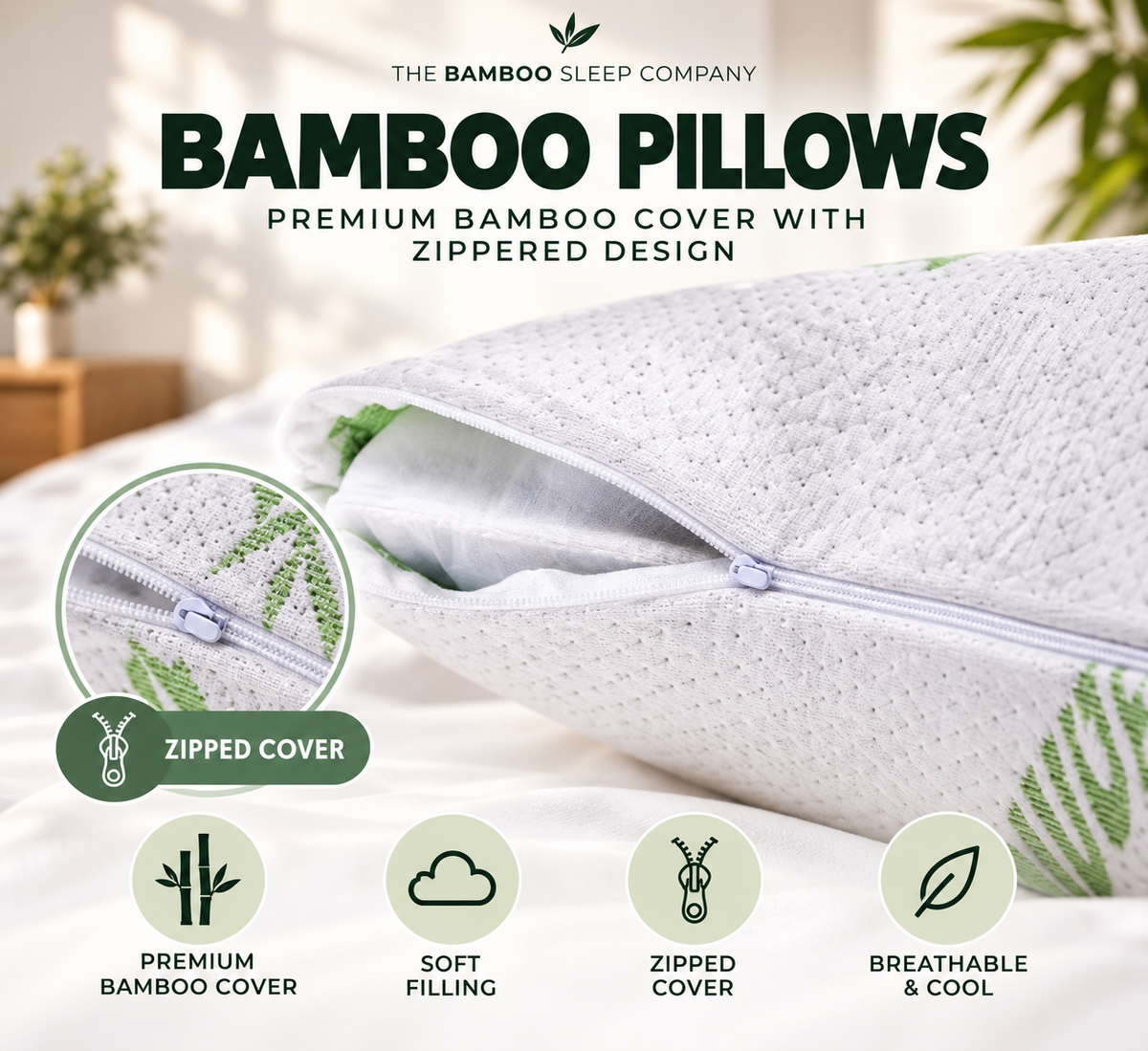 Bamboo Cloud Pillow 2-Pack