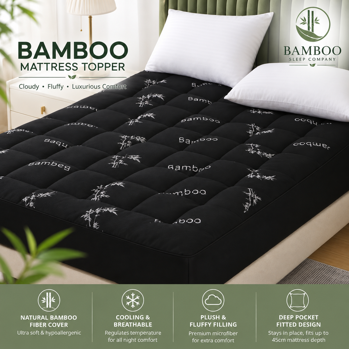 Bamboo Mattress Topper