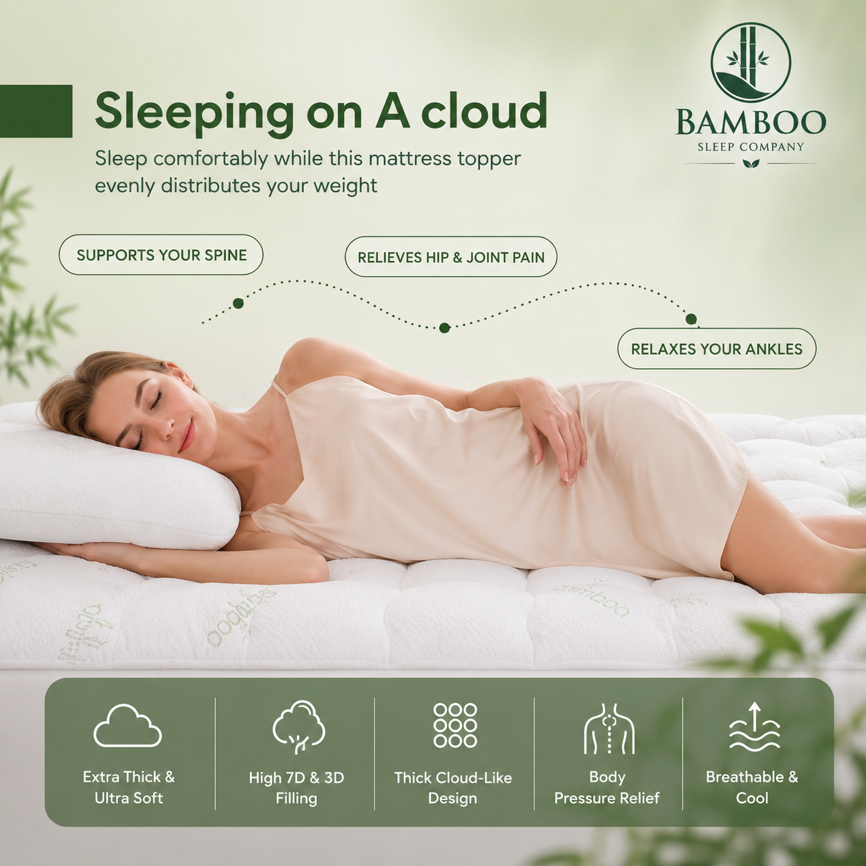 Bamboo Mattress Topper